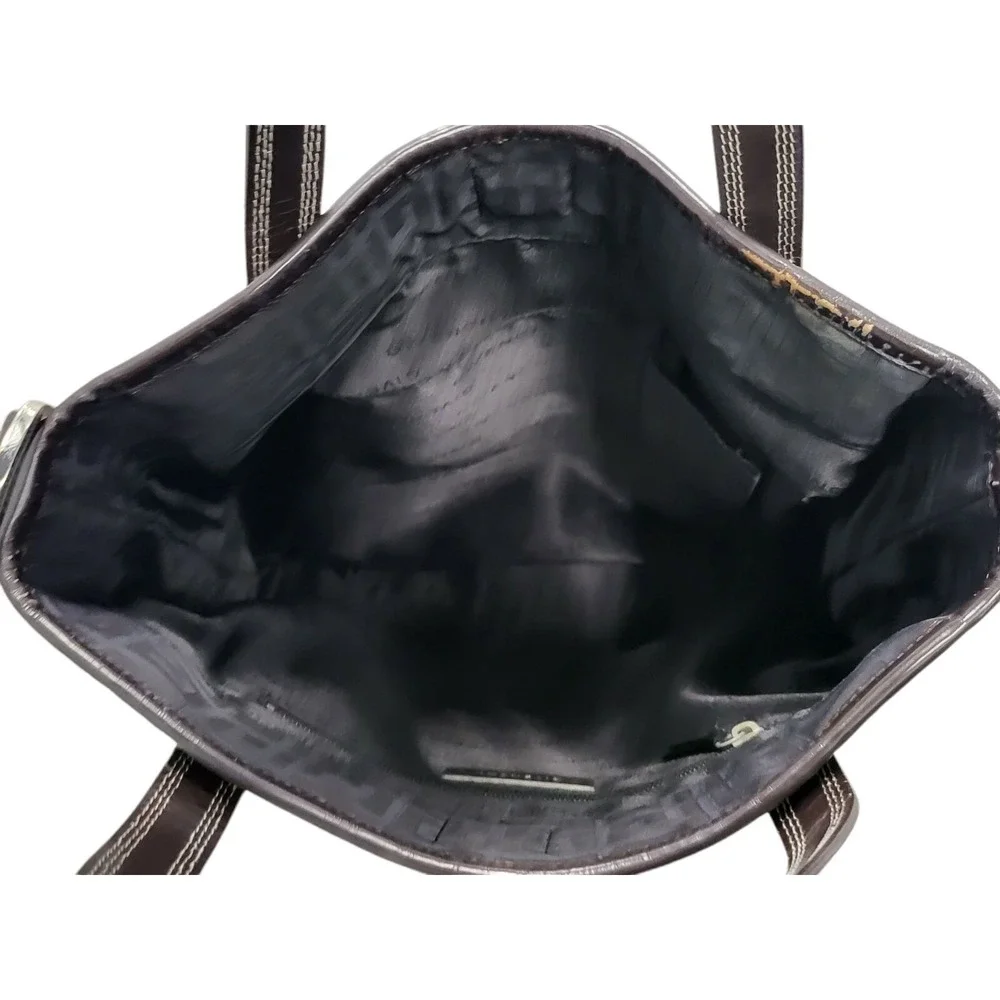 Auth GIVENCHY 2Way Handbag‎ Shoulder Bag Brown Nylon/Leather